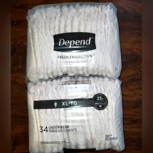 Depend Fresh Protection Women's Underwear XL